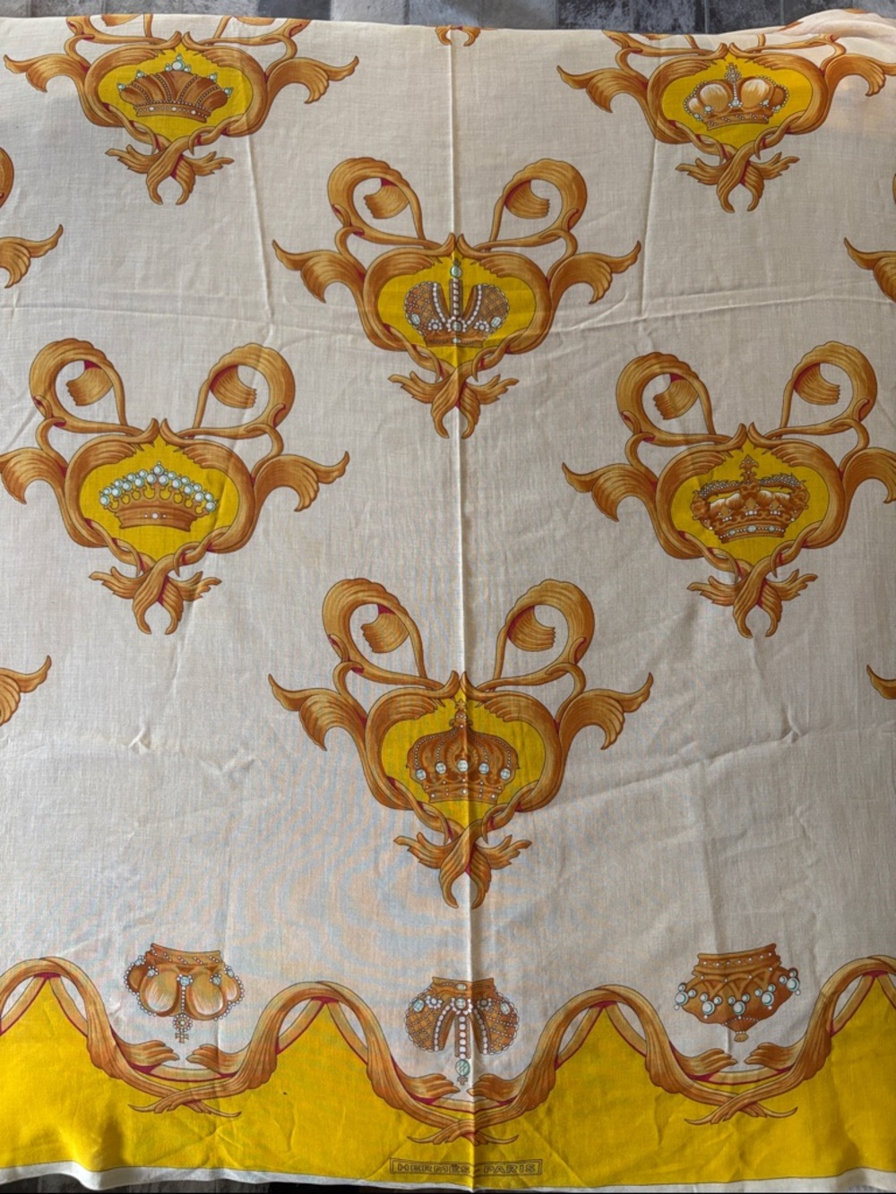 Hermes Sarong in Vibrant Yellow and Gold.